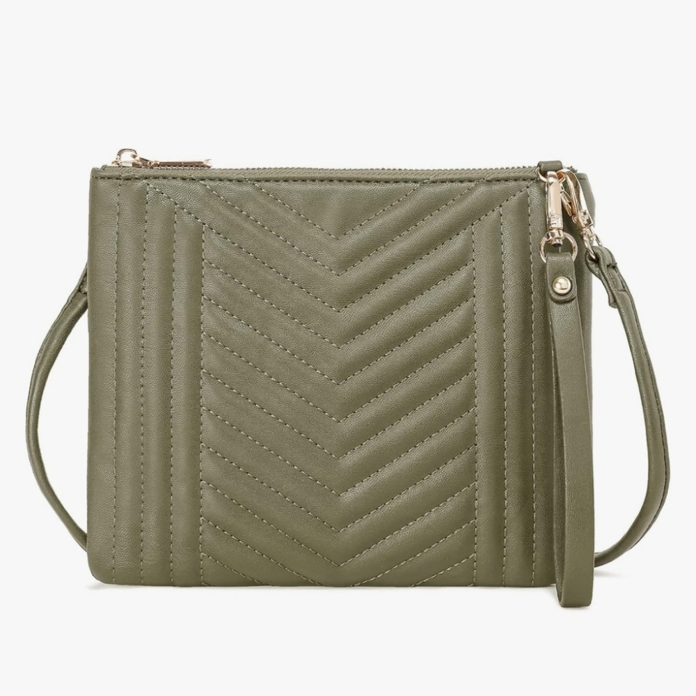 Crossbody Wristlet Bag Green NWT Amelie Galanti - Picture 16 of 16